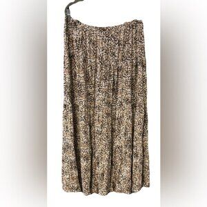 St. John's Bay multi Brown Maxi Skirt